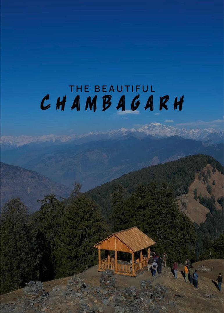 Chambagarh viewpoint at sunset