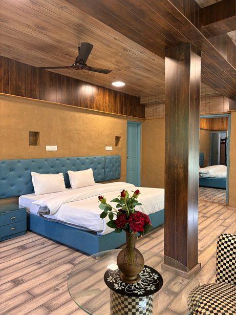 Executive room with fresh flowers
