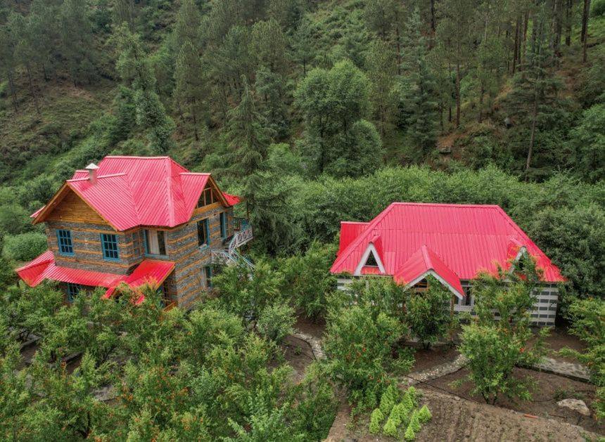 Deodara Villa among orchard greens
